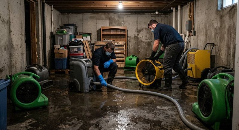 Basement Water Extraction in Scottsdale, AZ